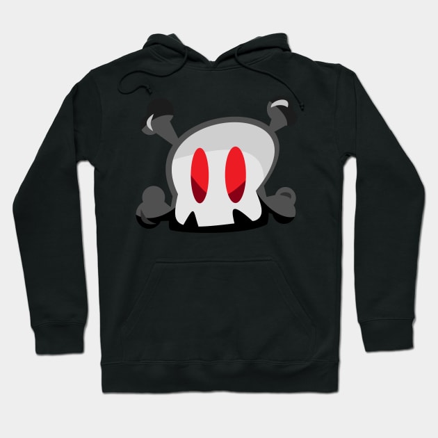 red bonehead Hoodie by prettyguardianstudio